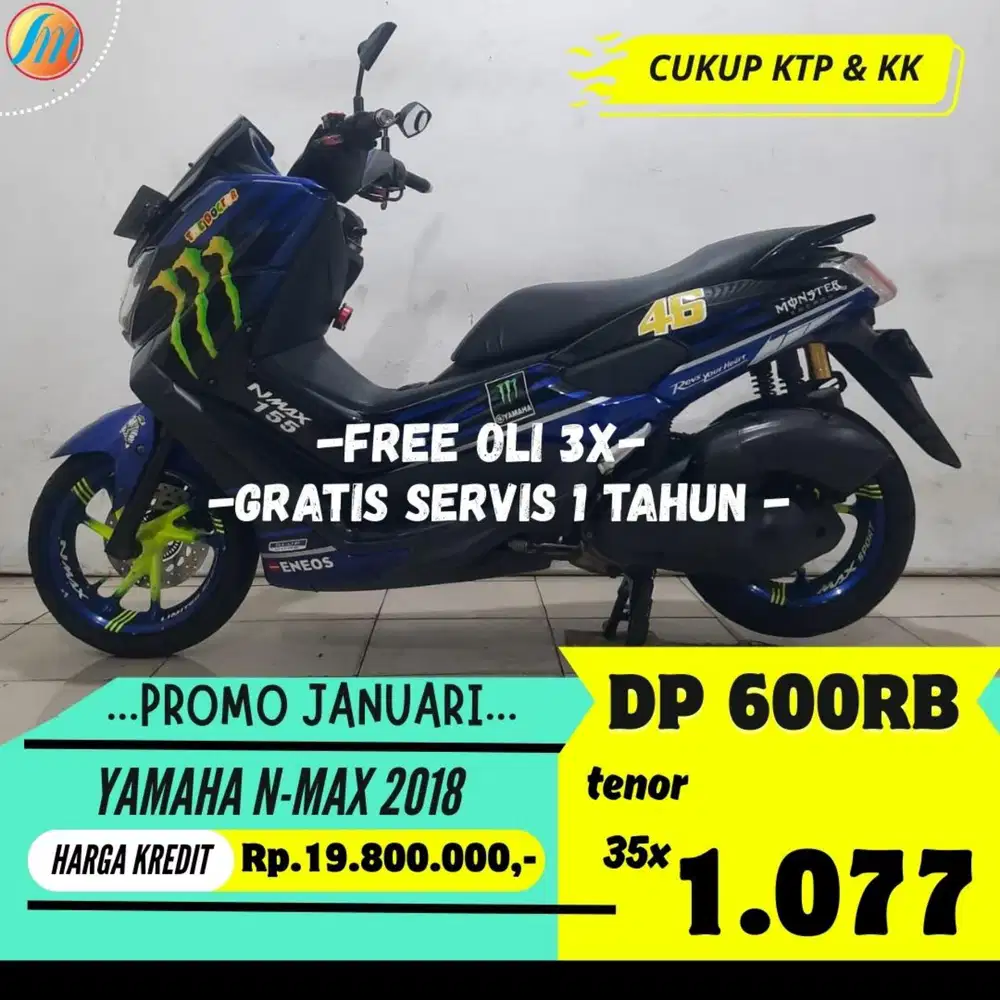 YAMAHA NMAX 2018 KREDIT DP CUMA 600RIBU ANGSURAN RINGAN BERGARANSI