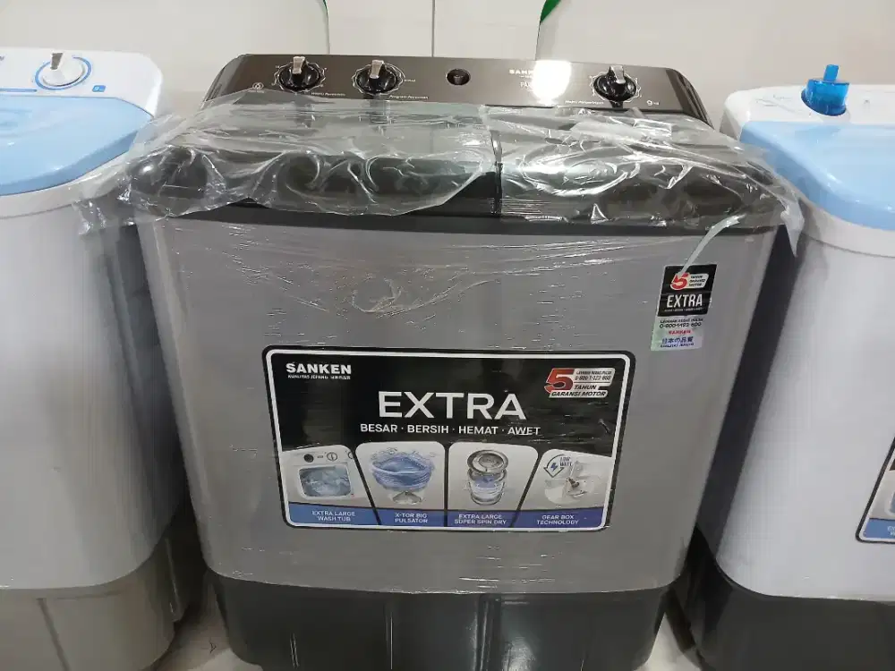 PROMO CICILAN 0% SANKEN PARIS SERIES WASHING MACHINE TWIN TUB 9KG
