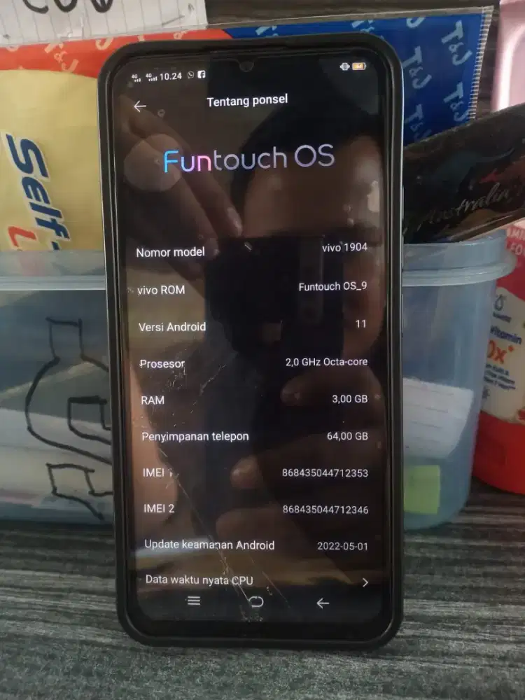 Vivo y12 3/64gb siap pakaii