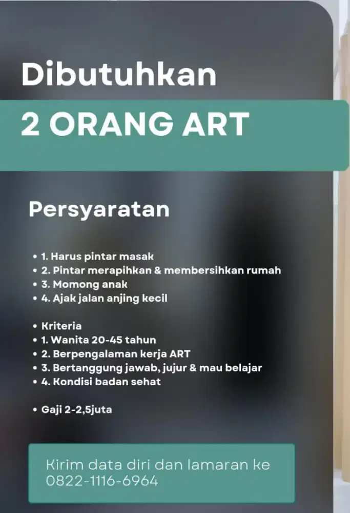 Lowongan Kerja ART