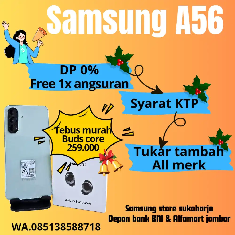 Samsung A56 8/256 & 12/256 garansi SEIN