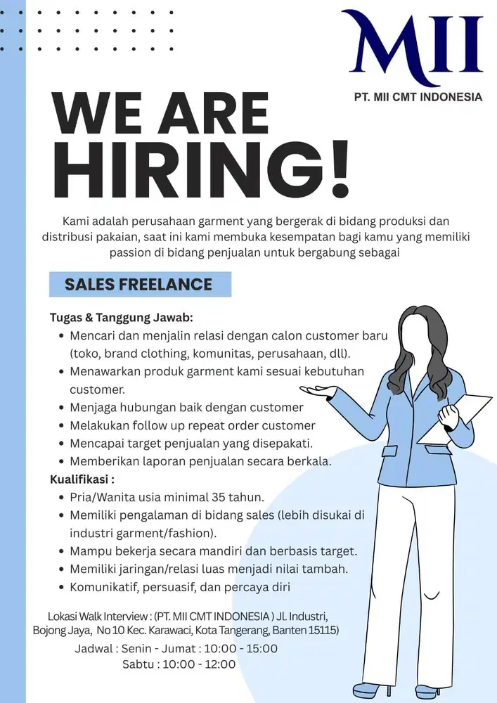 LOWONGAN KERJA SALES FREELANCE