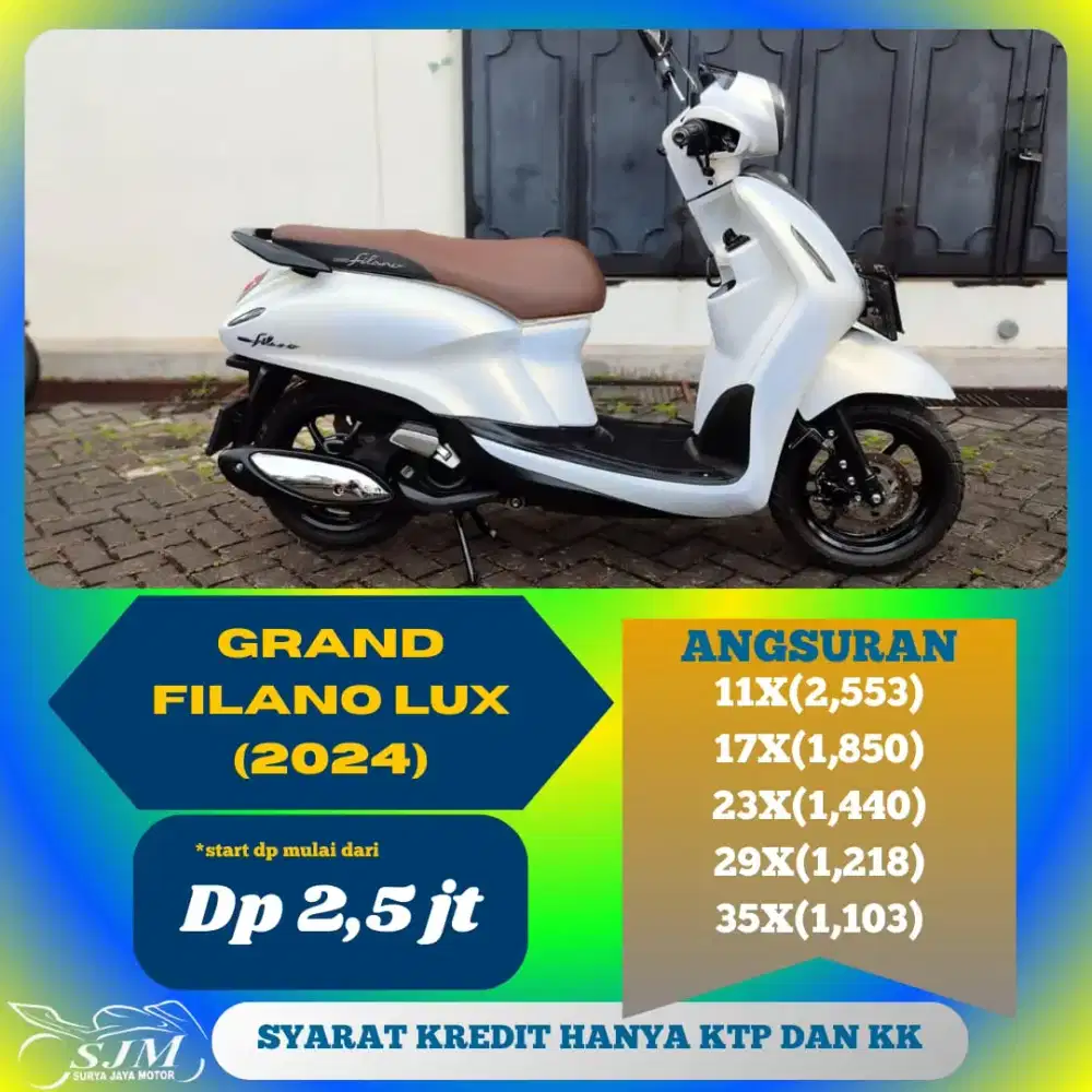 YAMAHA GRAND FILANO LUX 2024 SIAP PAKAI