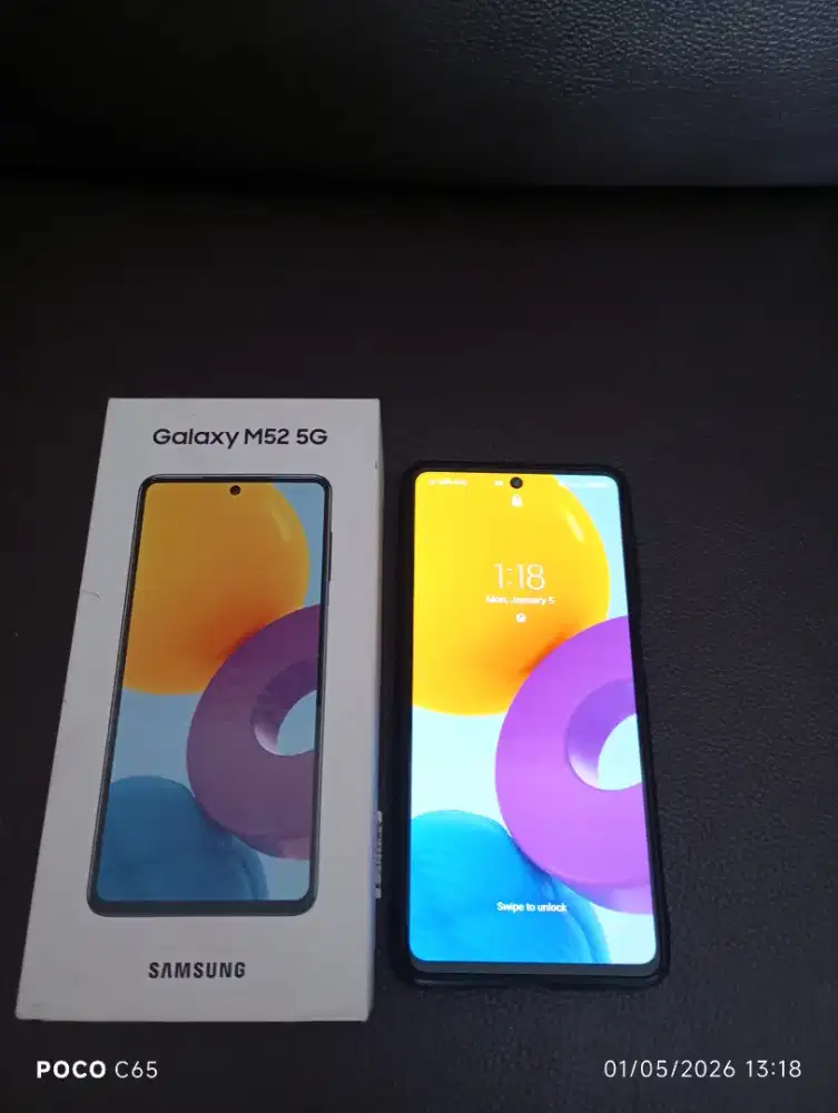 Samsung M52 128GB, RAM 8GB
(dijual kondisi apa adanya)