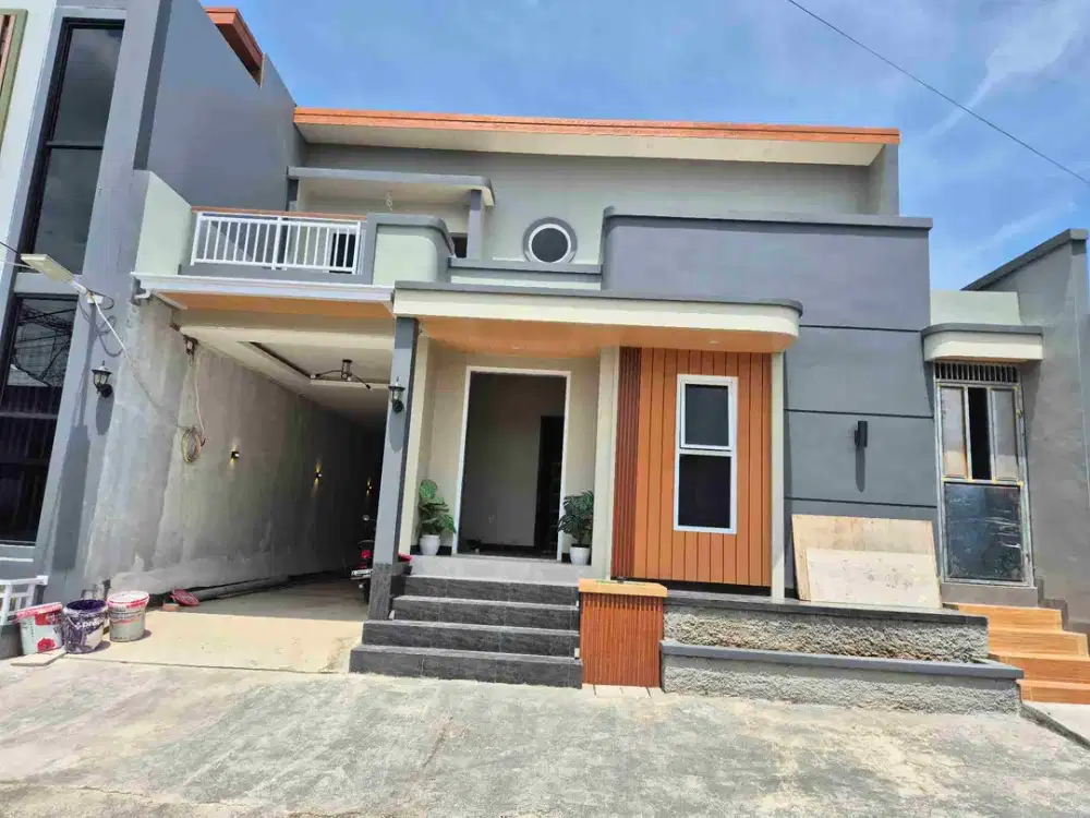 rumah mewah 2 lantai bangunan baru bisa bayar 2 kali surat SHM