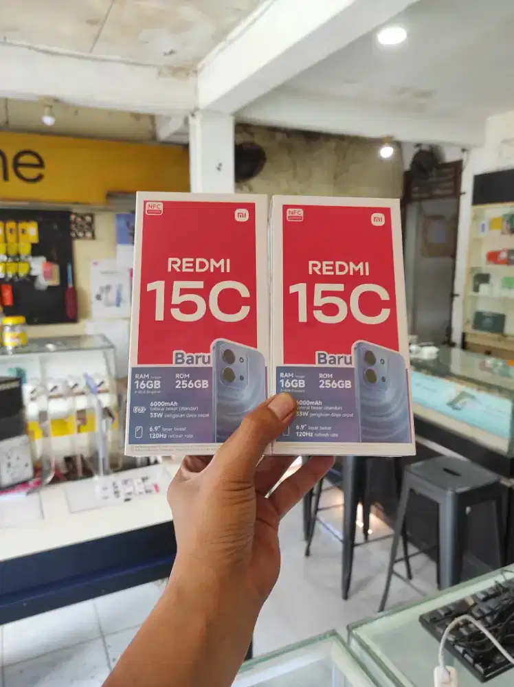 Berminat silahkan WA Xiaomi Redmi 15C NFC 8+8/256 Garansi resmi 15bln