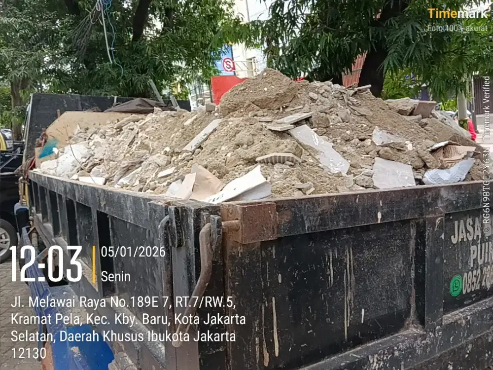 Jasa buang puing dan angkut sampah