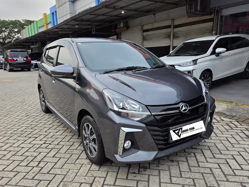 Daihatsu Ayla 1.2 R Delux  Facelift AT 2021 Abu-abu tua Metalik KM15rb