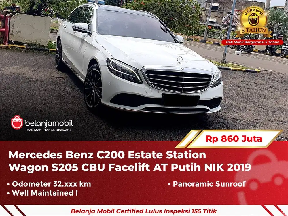 [ GARANSI 5TH ] Mercedes Benz Mercy C200 C 200 Estate Wagon 2019 2020