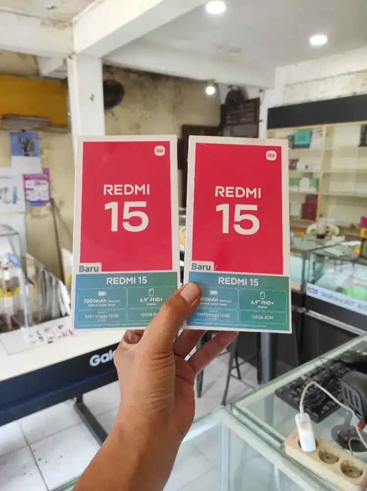 Berminat silahkan WA Xiaomi Redmi 15 NFC 8+8/256 Garansi resmi 15bln