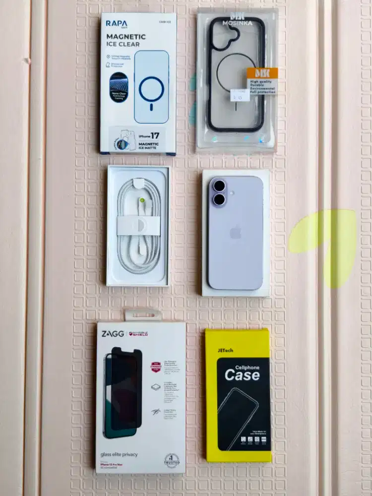 iPhone 17 256gb Lavender Fullset Banyak Bonus