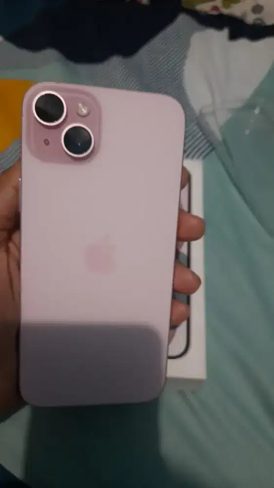 Iphone 15plus warna PINK 128gb ex ibox, jual cpt aja
