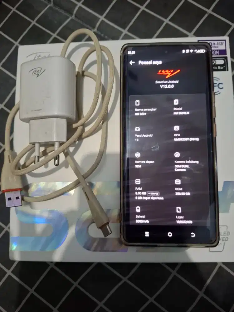 ITEL S23+ RAM 8GB ROM 256GB