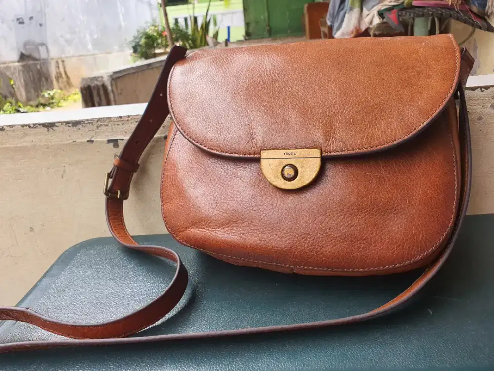 Tas kulit fossil original