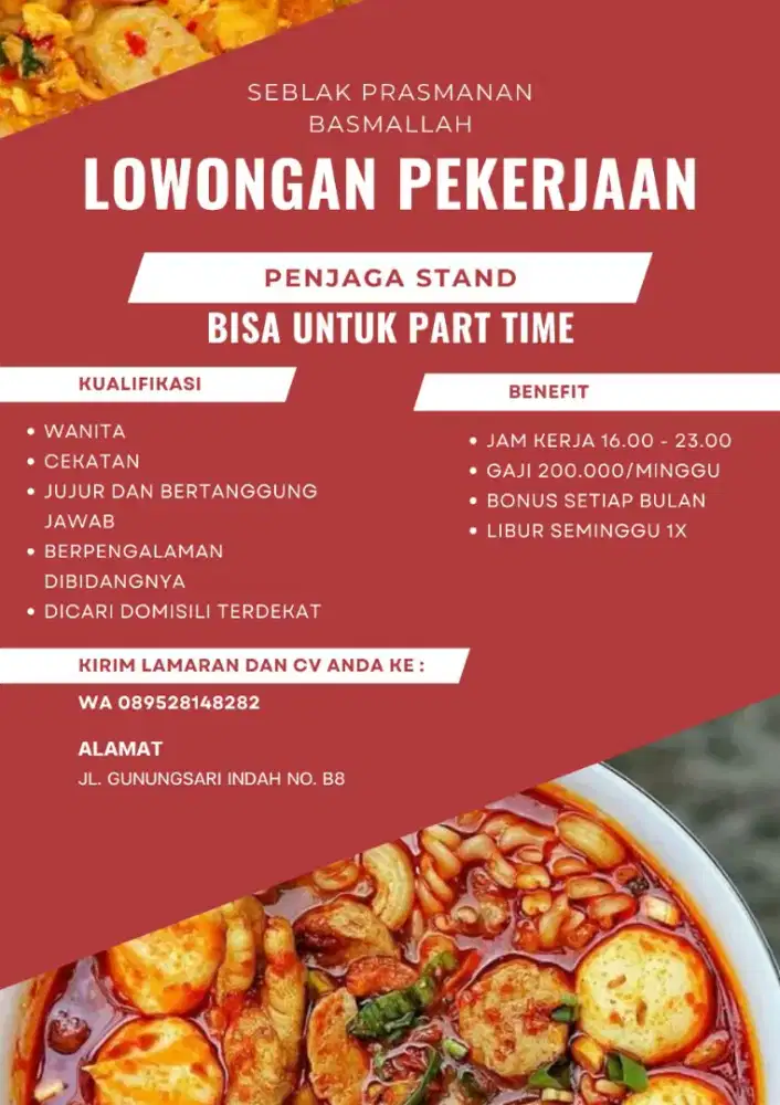 Penjaga Stand Seblak