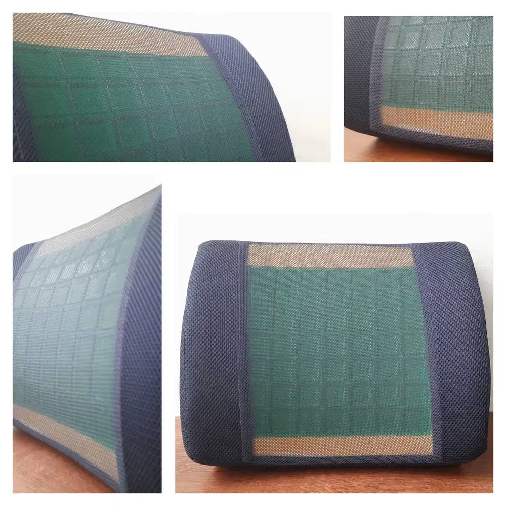 Memory Foam Office, Car and Chair Waist Support Pillow + Internal Gel