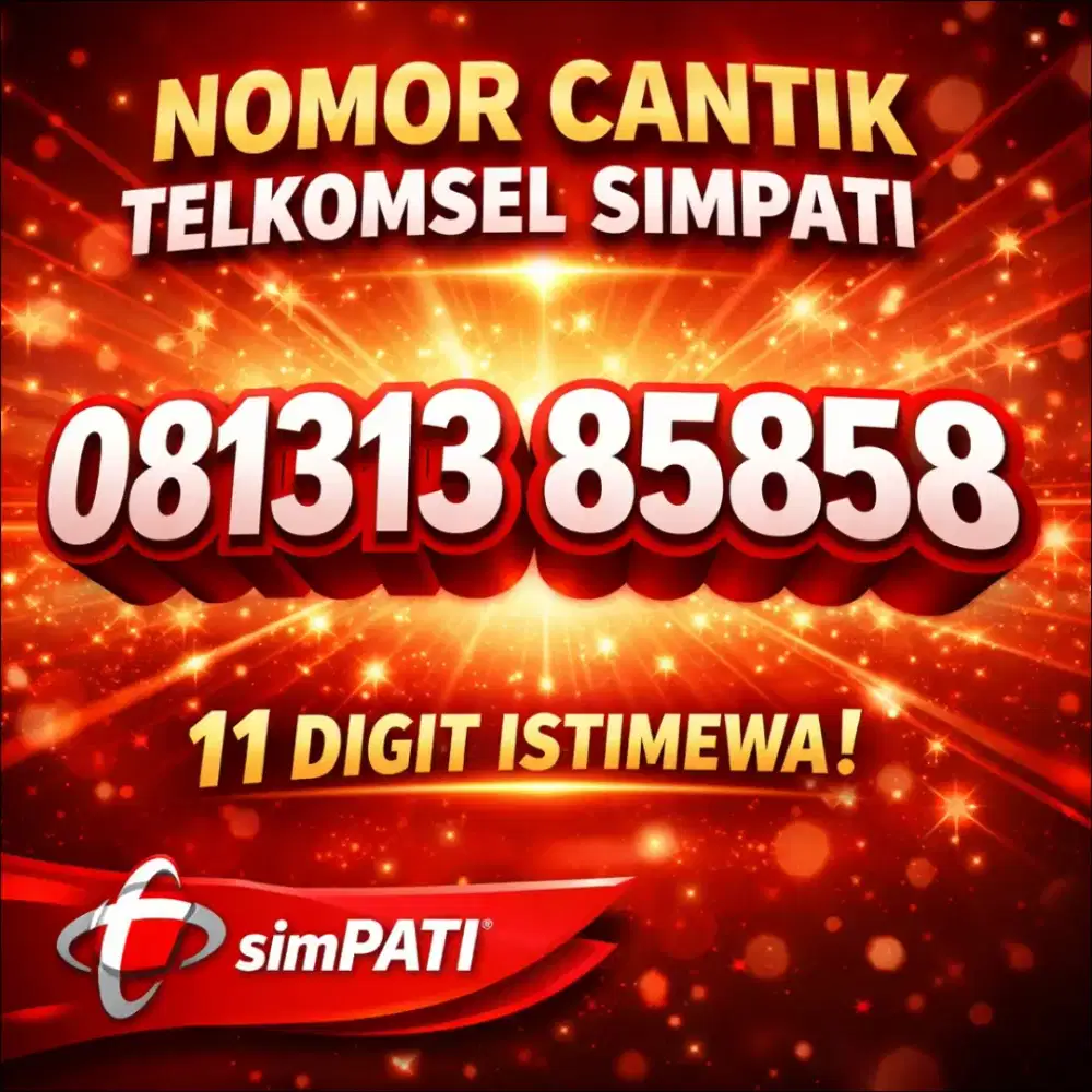 Nomor cantik telkomsel simpati 11 digit 5858