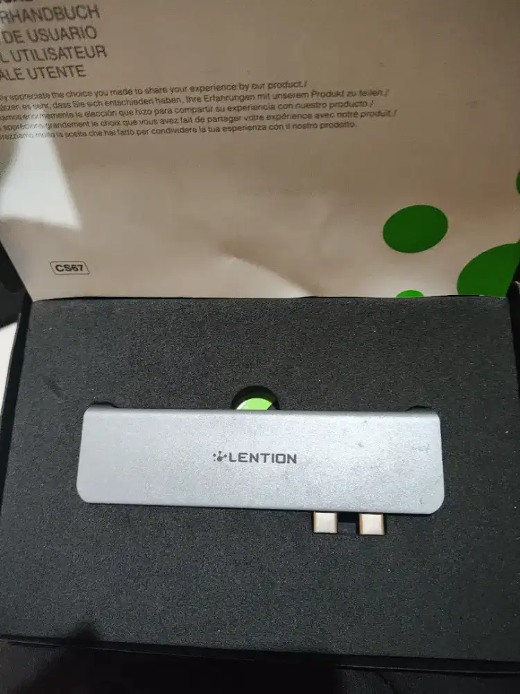 LENTION USB C Hub with 60W PD, Dual 4K HDMI, USB3.0 and More (CB-CS67)