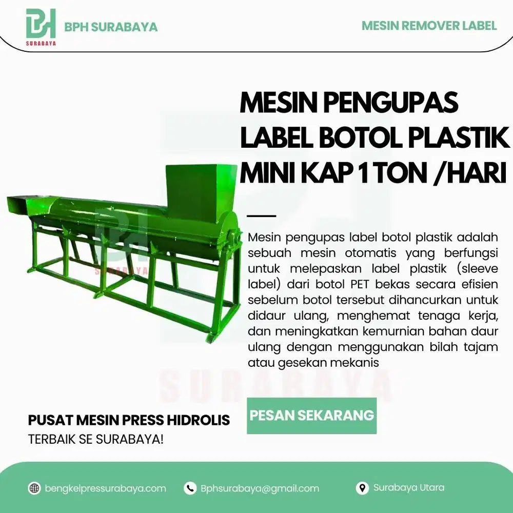 Mesin Pengupas Label Botol Plastik berbagai botol plastik murah