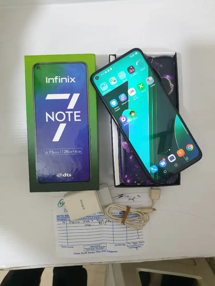 Infinix Note 7 6/128gb mulus fullset
