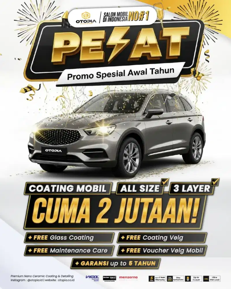 Coating, Detailing, Anti Karat, Kaca film