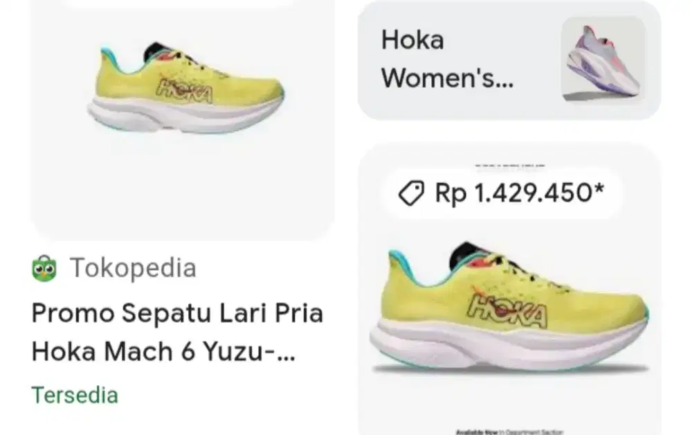 Sepatu second ori HOKA MACH 6