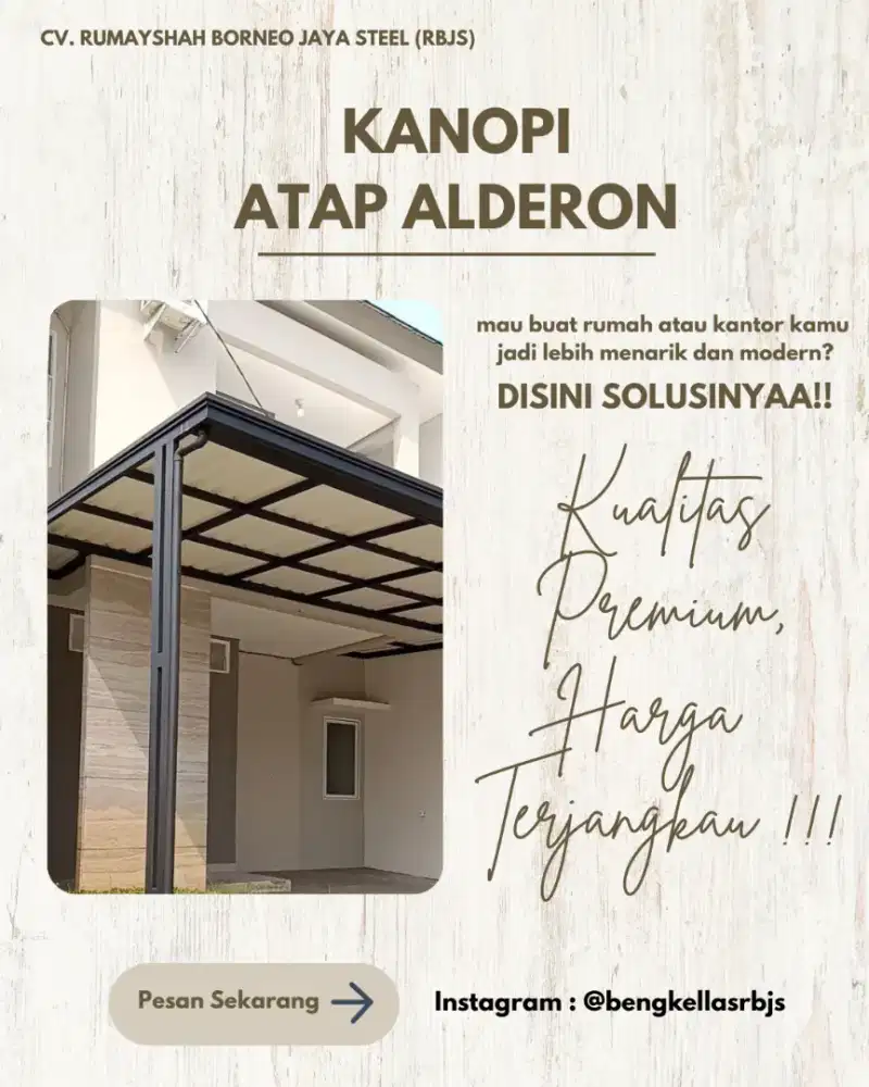 KANOPI HOLLOW GALVANIS ATAP ALDERON