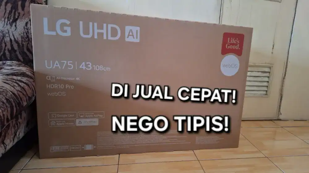 JUAL CEPAT! LG Smart TV 43 inci UHD AI UA75 4K 2025 [MASIH SEGEL]