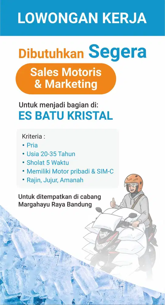 Lowongan Sales/Marketing, Kurir