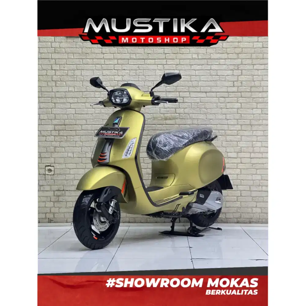 Odo 3rb Simpenan!!Vespa Sprint S ABS 2025 Spido TFT Mulus-Mustika