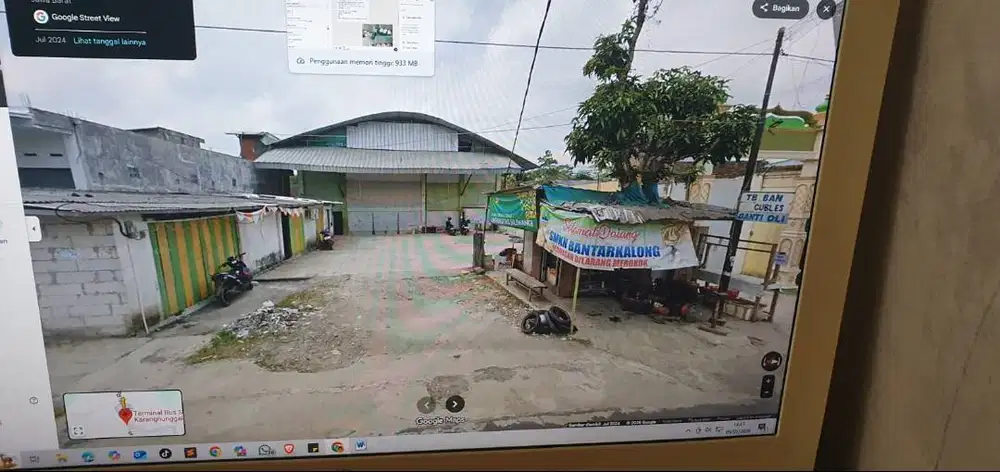 Dijual tanah 450 m , cocok di jadiin tempat usaha, dekat terminal bus