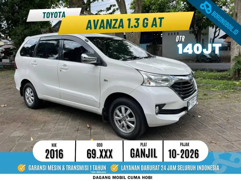 Toyota Avanza 1.3 G AT 2016 Putih