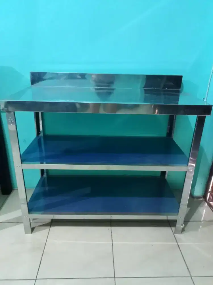 Meja dapur stainless steel metalco