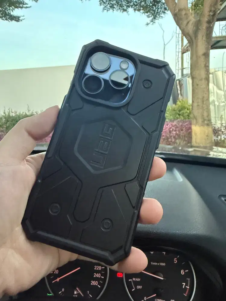 Iphone 15 pro 256 gb navy ex ibox free case UAG