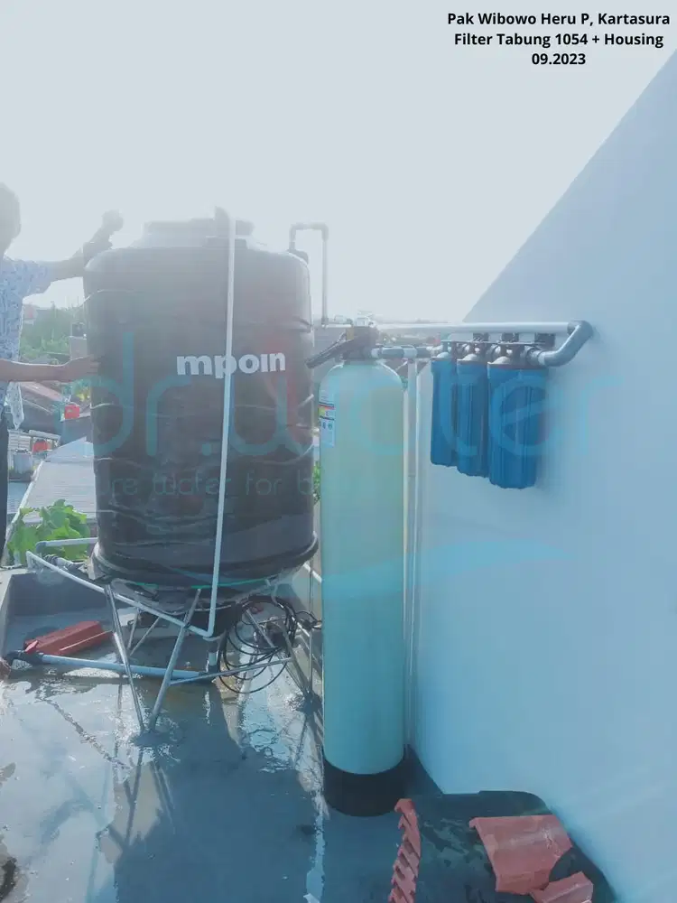 Paket Instalasi Filter Air SPPG – Tabung FRP 1054 + 3 Housing