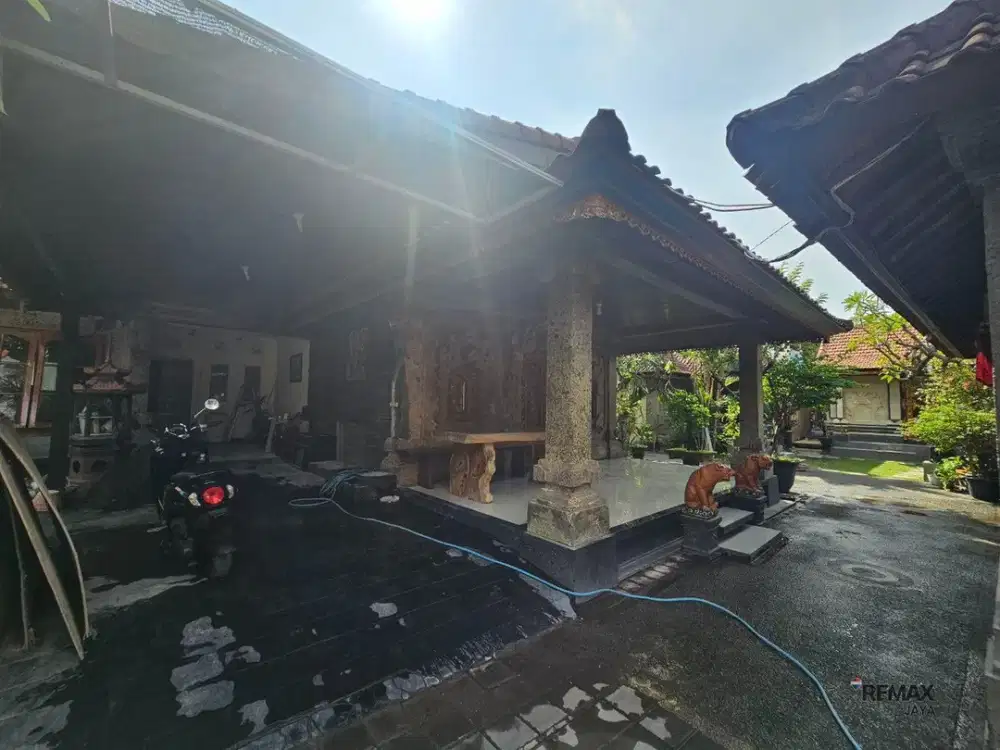 Tanah 10,38 Are Plus Rumah Modern Disewakan, di Sanur Kauh Area