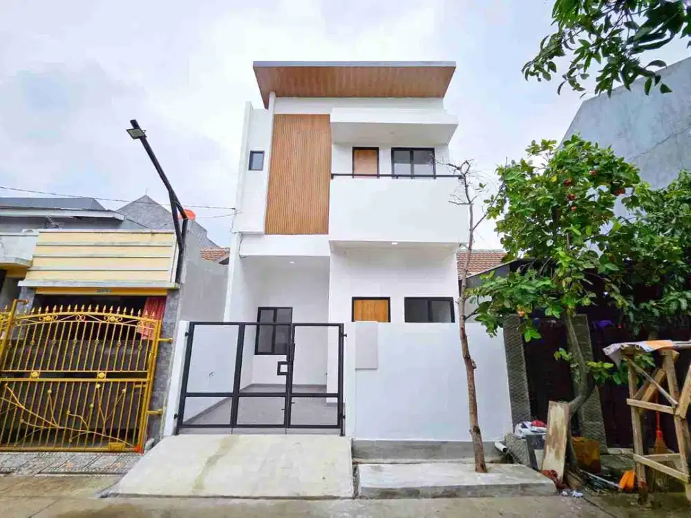 Rumah Modern Minimalis 2 Lantai Pesona Anggrek Bekasi Jawa Barat