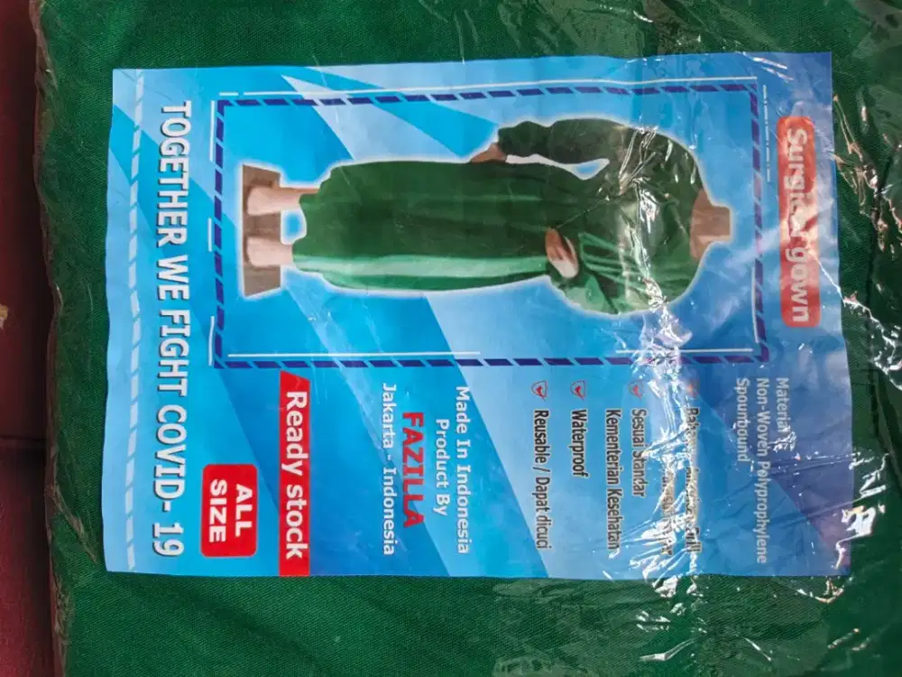 Baju operasi / surgical gown baru all size