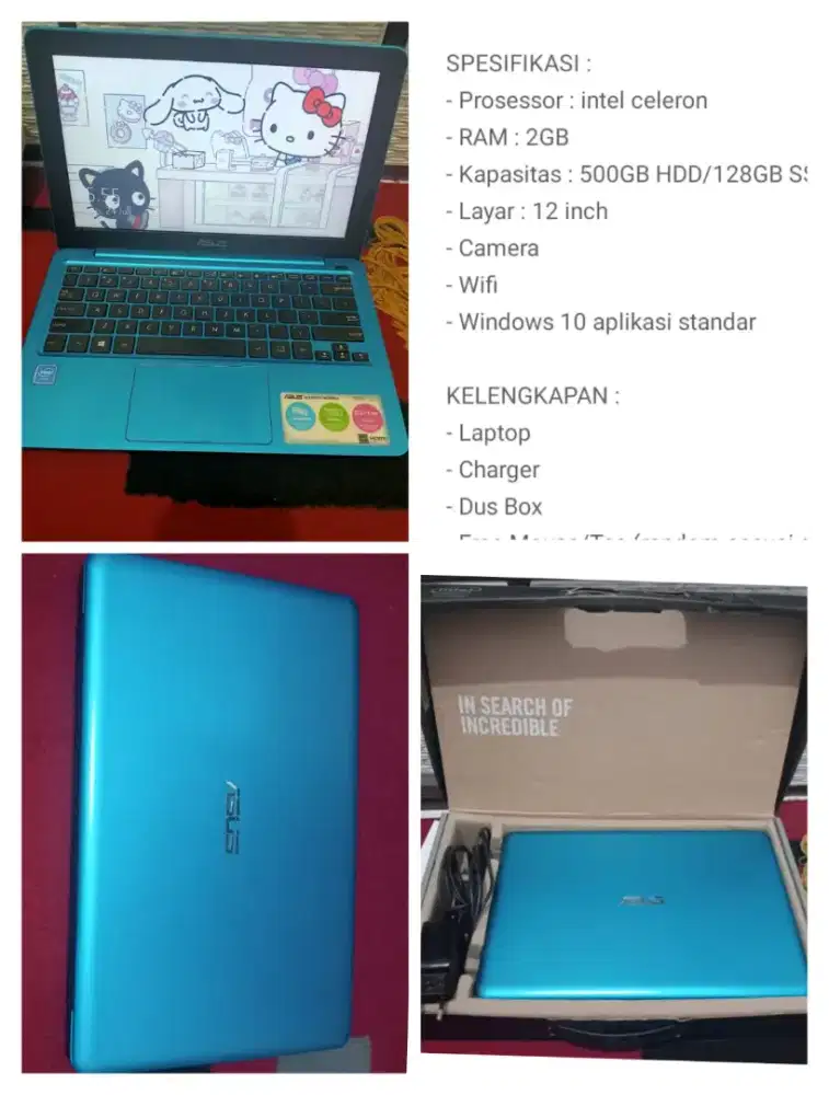 Note book asus e 202s