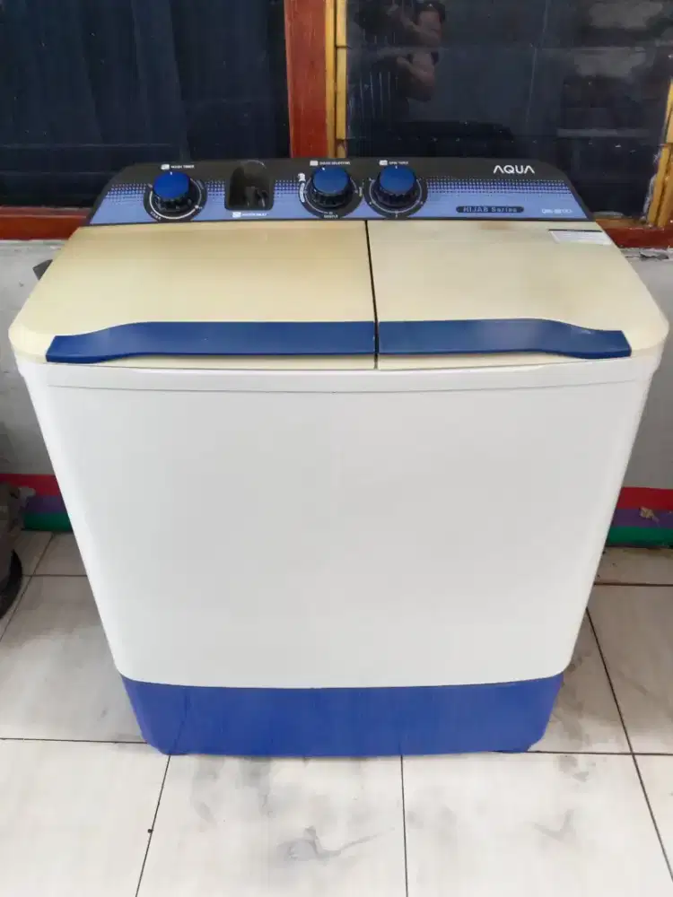 jual mesin cuci aqua 8kg siap pakai semua normal tidak ada minus