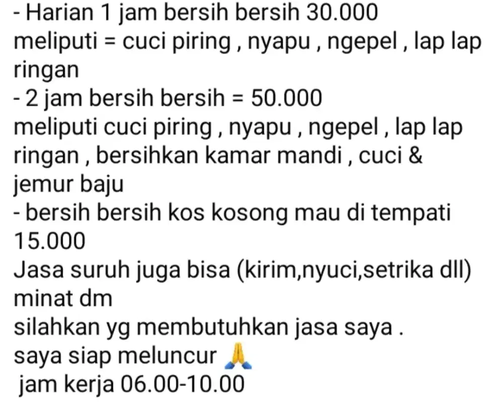 Info loker khusus surabaya bisa pulang pergi