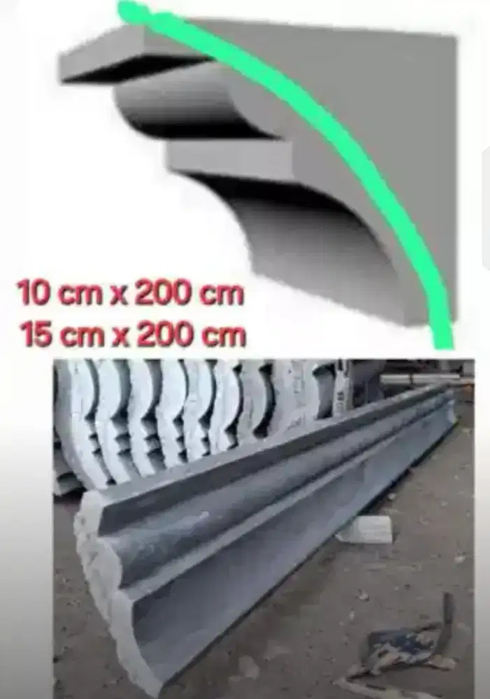 Lisplang beton profil instan