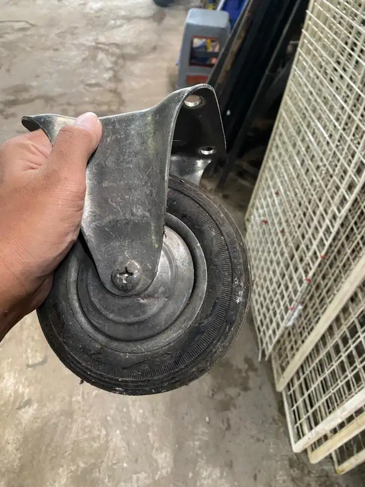 Jual roda troli besar ukuran 17 cm