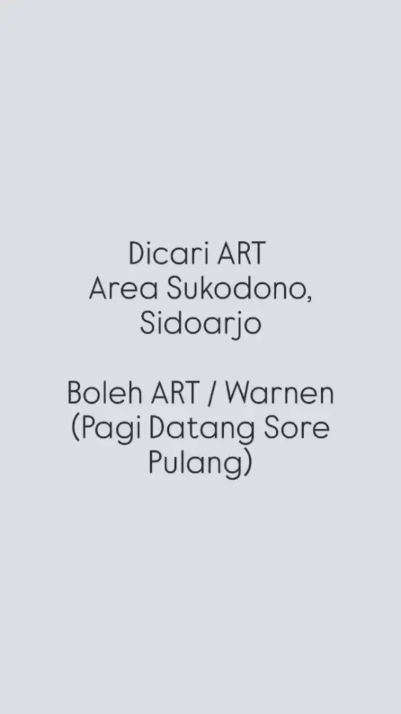 DICARI ART JUJUR BERINTEGRITAS
