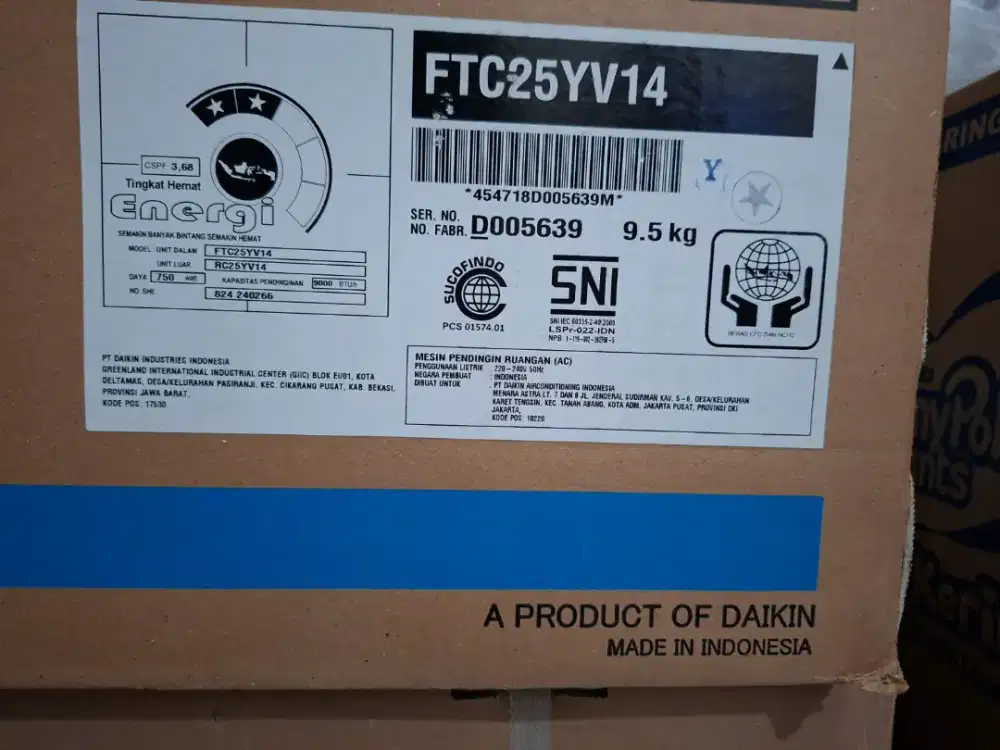 AC DAIKIN BARU 1 PK