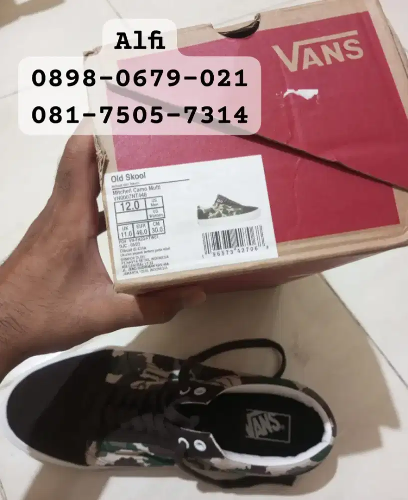 Vans ORI  + Box store PT Navya not adidas nike skechers new balance