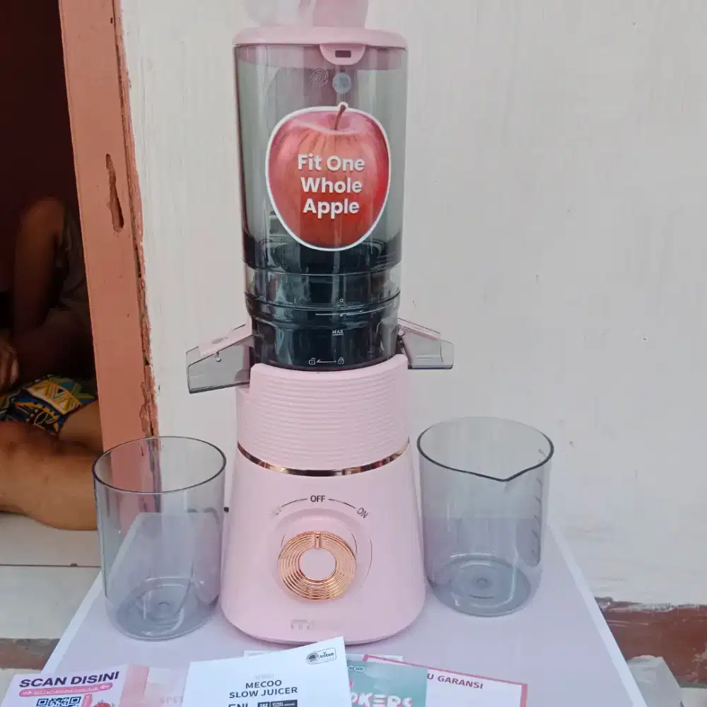 Slow Juicer Mecoo Pink