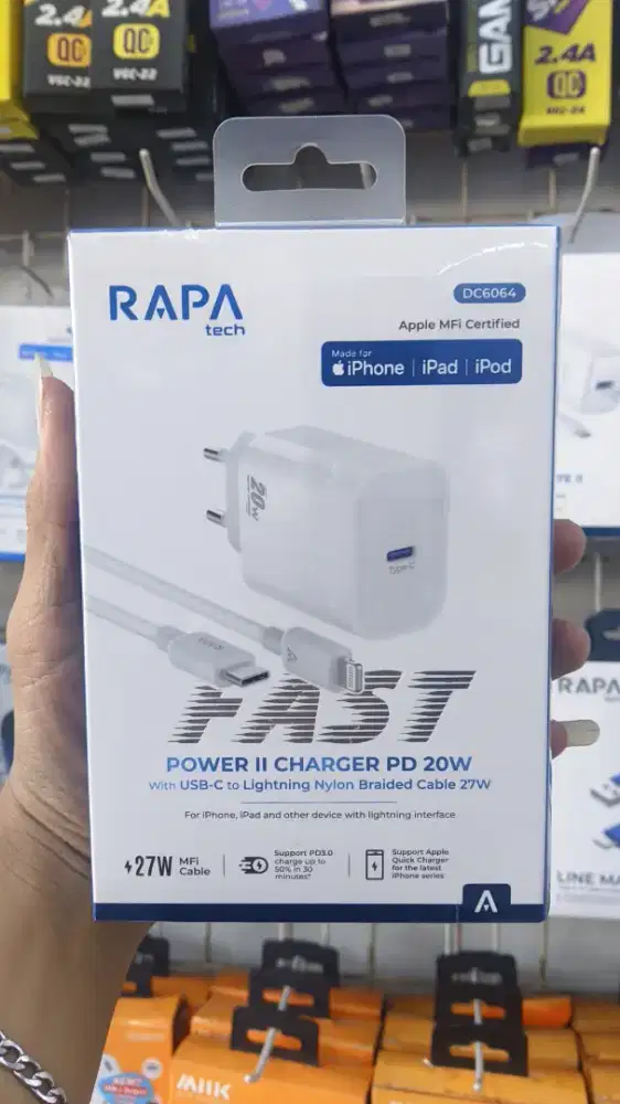 TRAVEL CHARGER IPHONE RAPA TECH DC6064