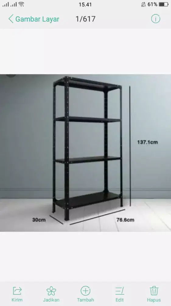 Rak besi susun di jual