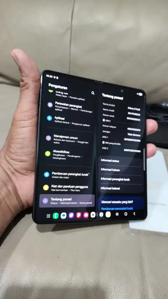 Samsung Galaxy Z Fold 5 Ex. Resmi Sein Fullset